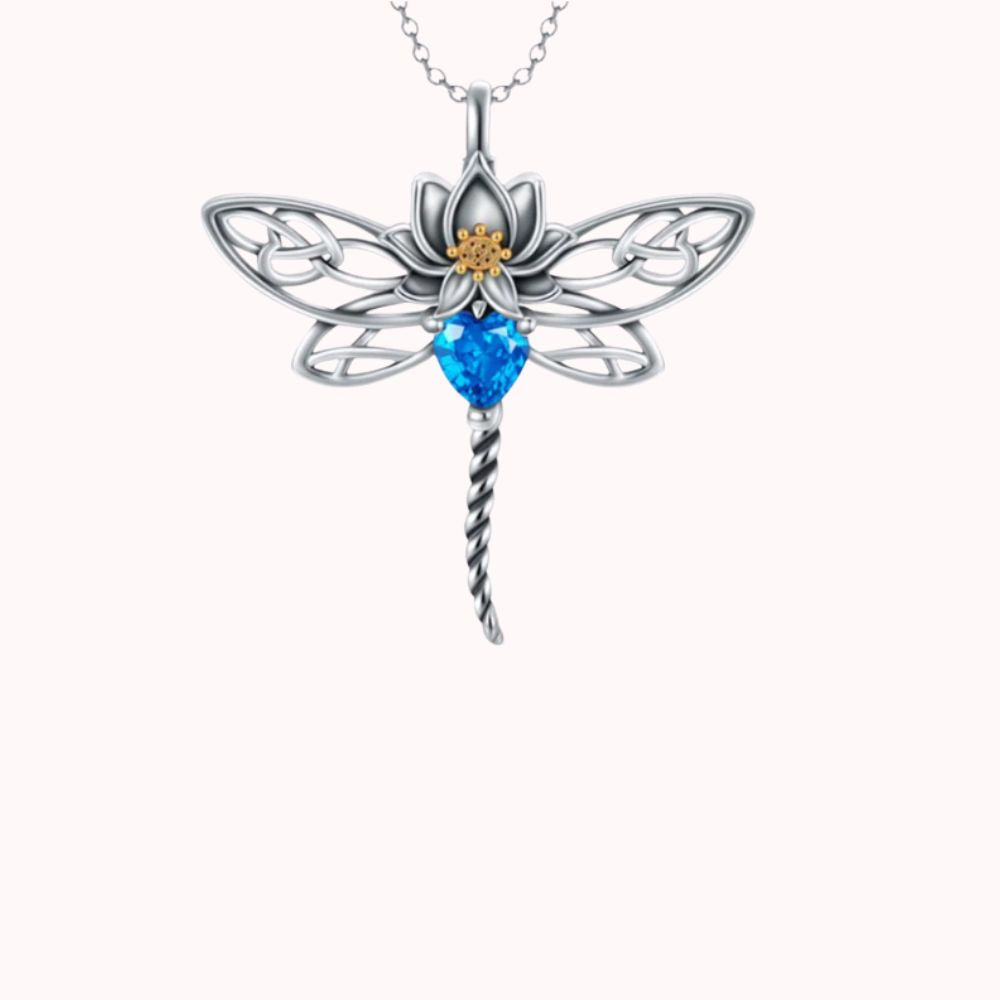 Celestia Dragonfly Pendant in Sterling Silver