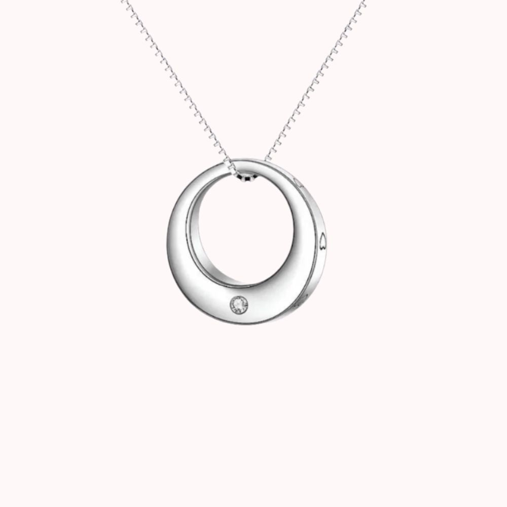 Lunara Oval Pendant in Sterling Silver