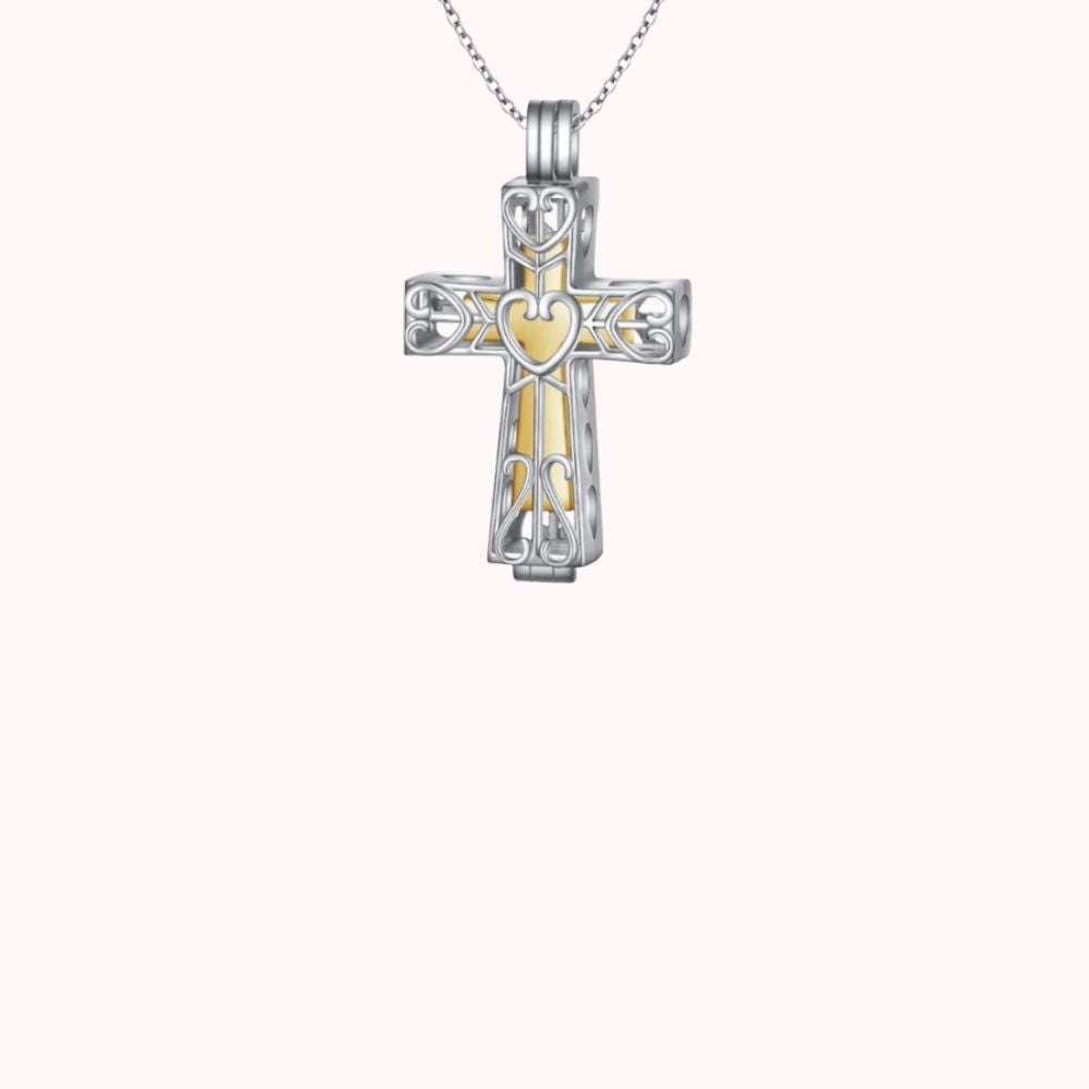 Sanctura Cross Pendant in Sterling Silver